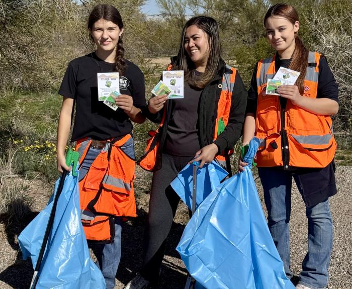 Adopt a Highway volunteers along State Route 286