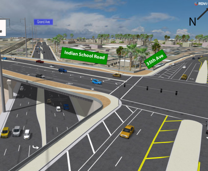 Grand Ave 35th Ave Project Rendering (ADOT 2024)