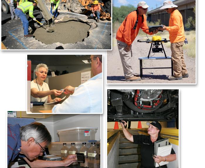 People doing different jobs at ADOT
