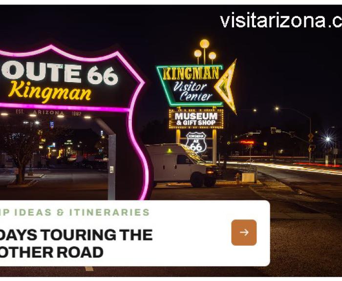 Website poster for ways to tour Route 66