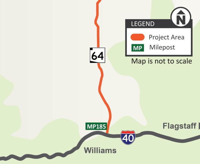 State Route 64 Improvement Project Map (ADOT March 2026)