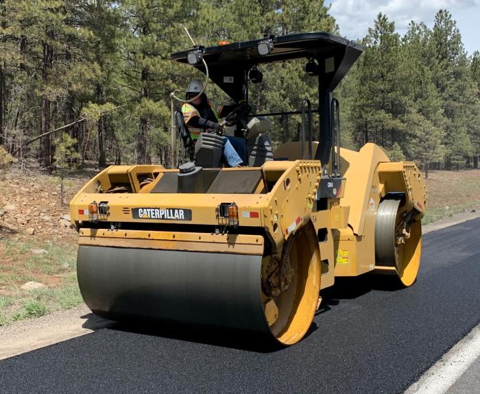 Paving equipment file photo (ADOT circa 2024)