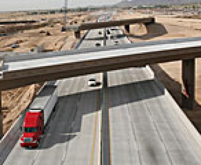 construction of an overpass on the 303 highway