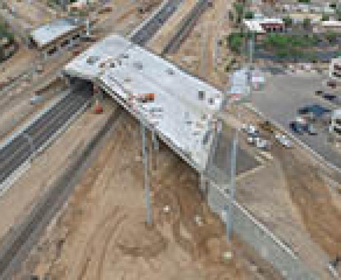 Bell road aerial construction photo