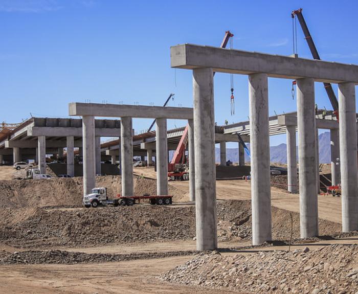 South mountain Freeway construction