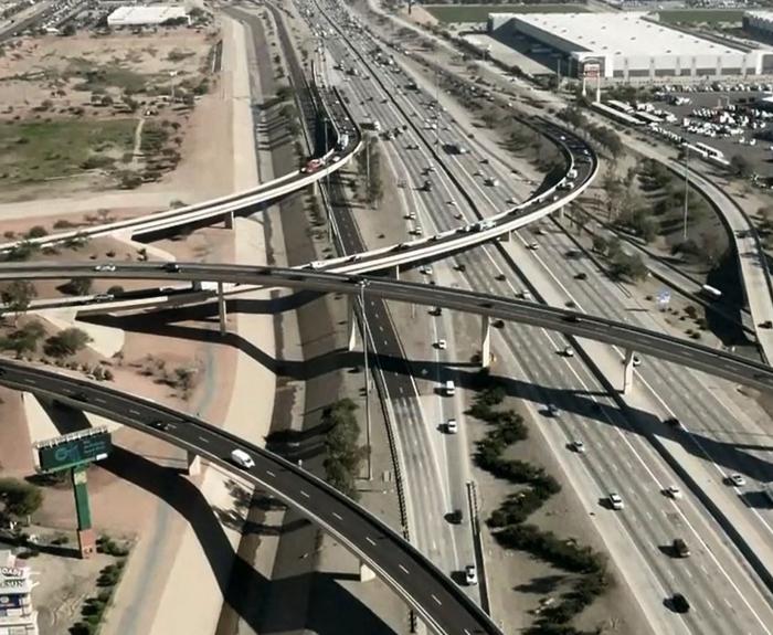Interchange connecting Loop 101 and I-10 in the West Valley (ADOT file)