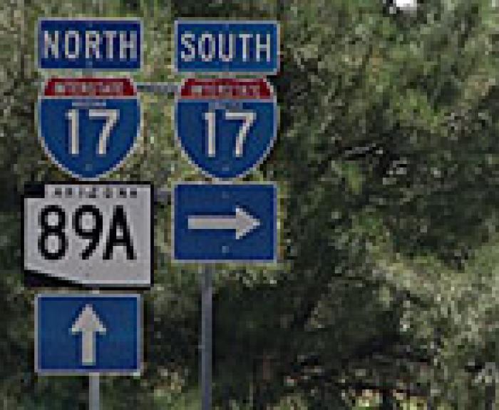 I-17 North and South signs