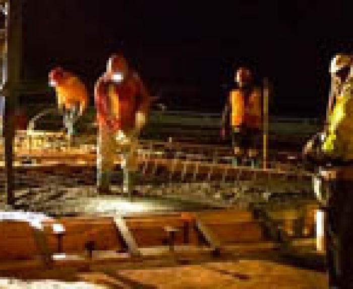 Deck pour at I10 over Jimmie Kerr