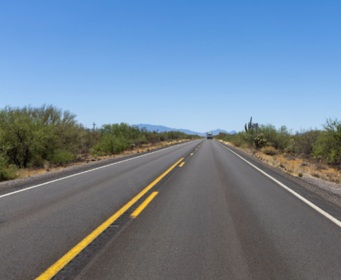 Image of smooth, fresh-paved road