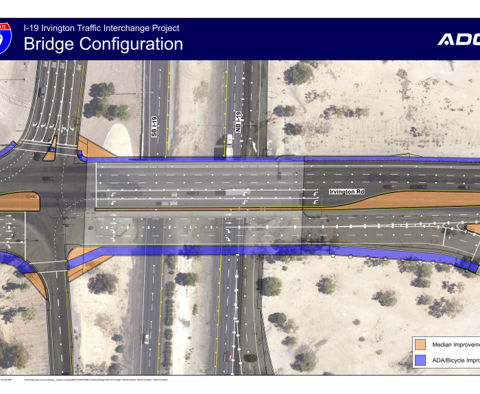 Rendering of new I-19/Irvington Road interchange