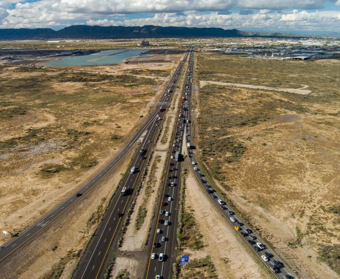 Aerial of I-10 WHP Northern Segment 