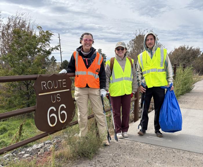 Adopt a Highway US 66 volunteers