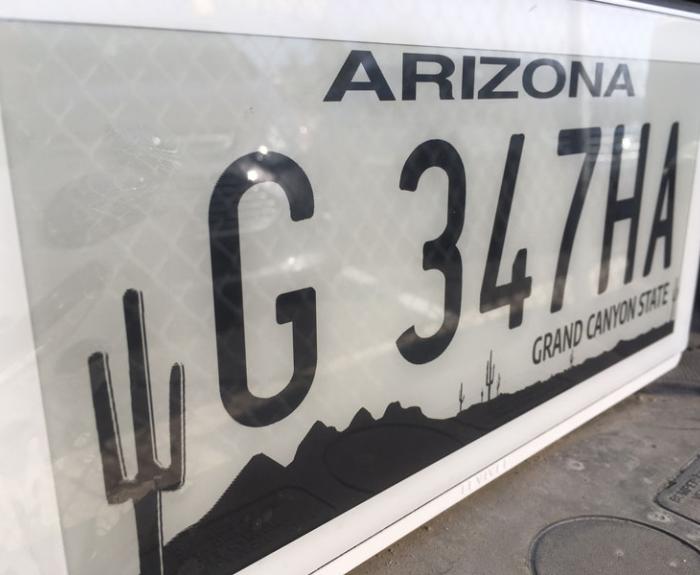 Arizona's license plate takes the top spot in national survey