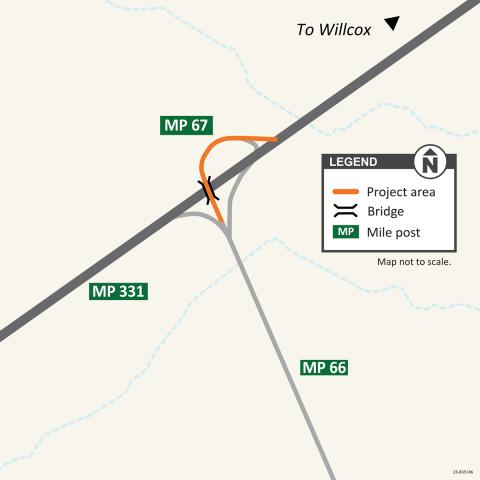 US 191 Interstate 10 Bridge Repair Map