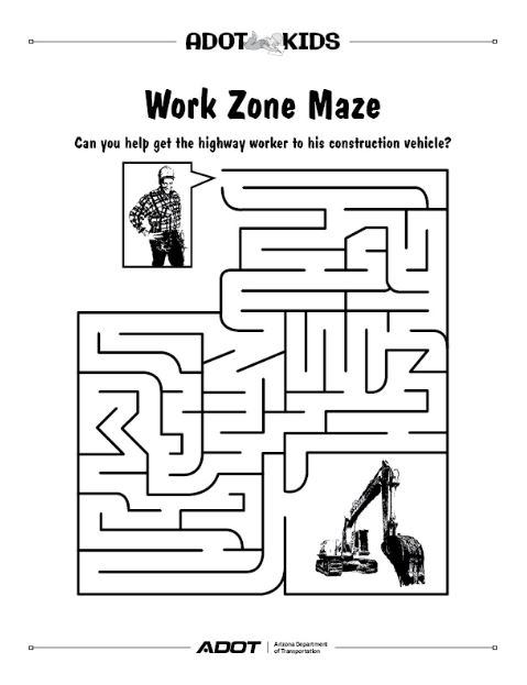 Work zone maze
